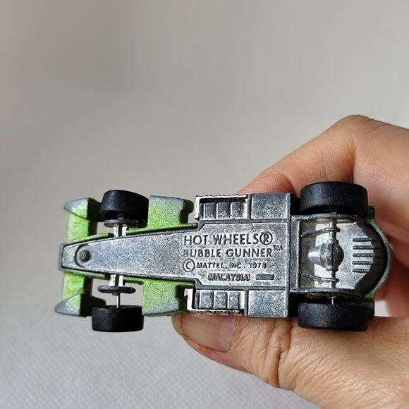 3/$25💙Vtg Hot Wheels Diecast Car Bubble Gunner 1978 Green - Picture 6 of 6